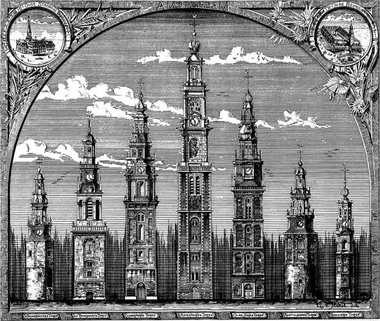 Top 5 tall buildings in Amsterdam before 1950